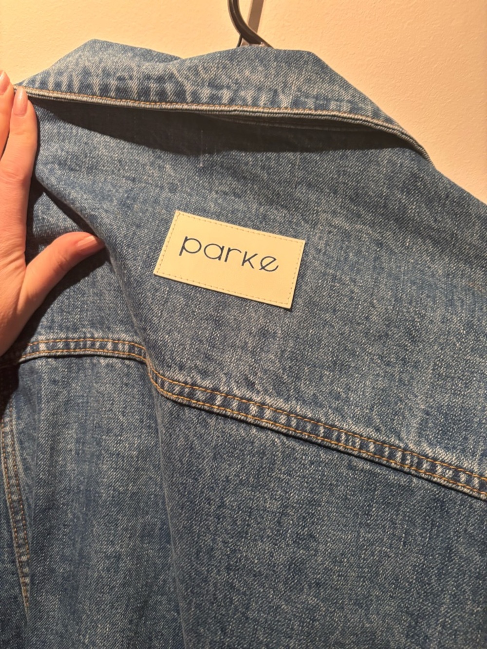 Parke oversized denim jean jacket